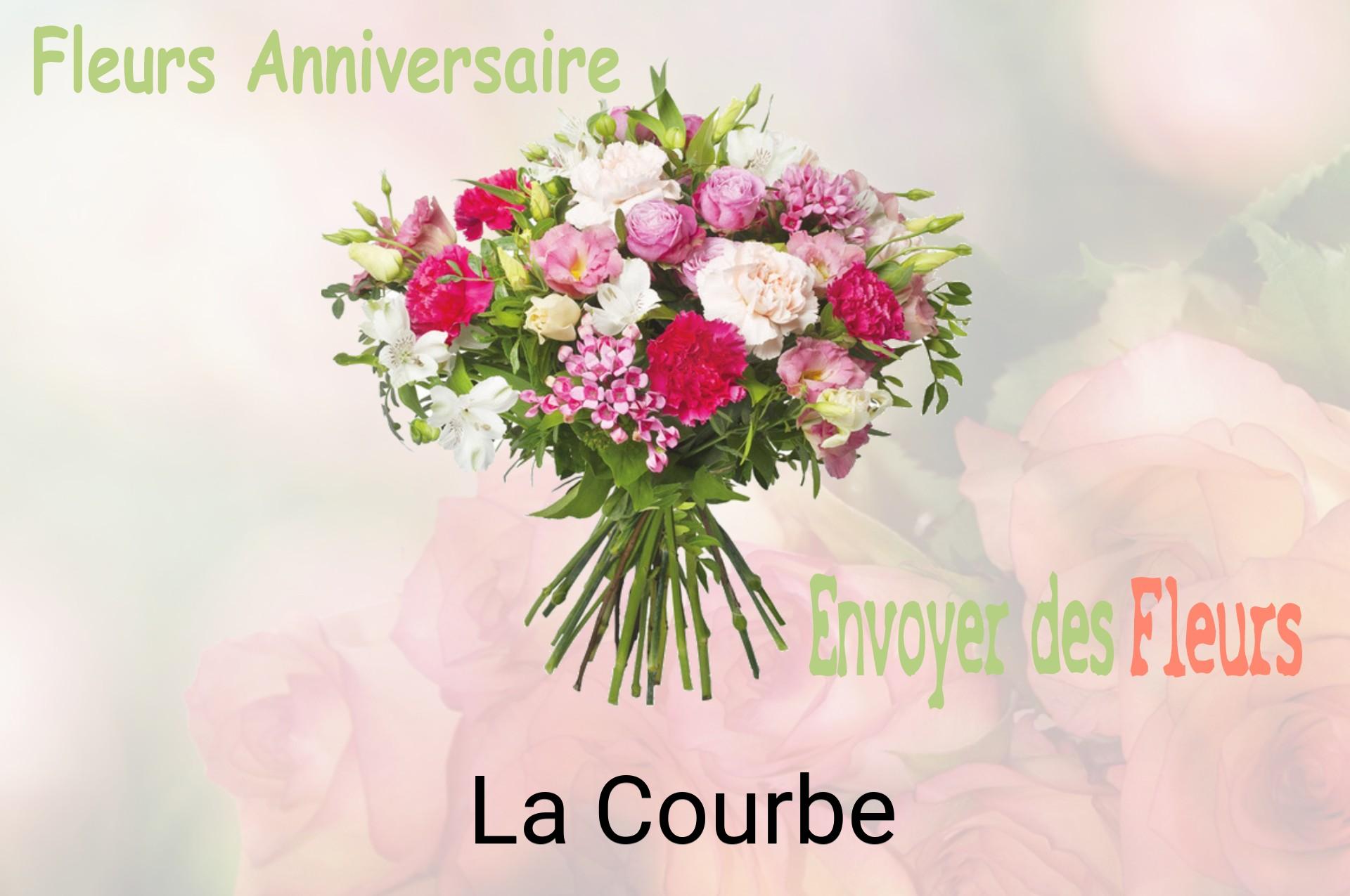 Bouquet de fleurs d’anniversaire livré à La Courbe